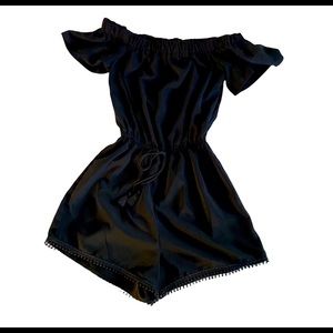 Black short jumpsuit